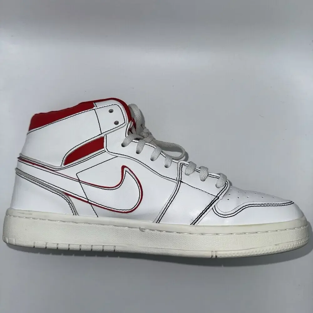 Nike Air Jordan 1 Retro High OG Phantom Gym Red White Mens 10 555088-160